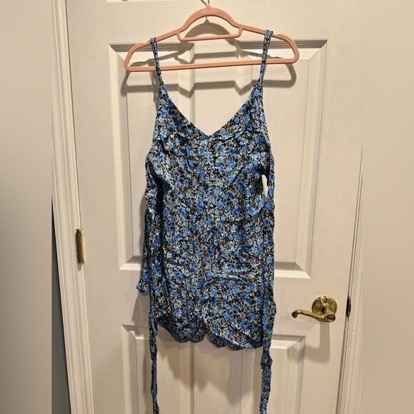 Topshop Floral Blue romper US size 6 - Picture 6 of 11